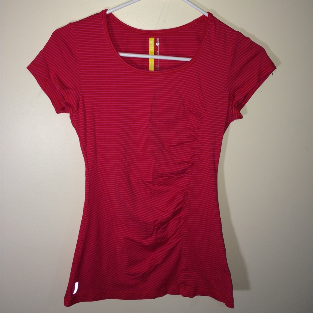 Pink exercise shirt